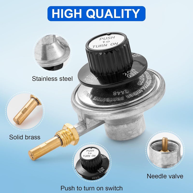 Catilon Grill Control Valve for Masterbuilt Smoke Hollow Grill Parts Regulator Valve, MB20030819 Control Valve FM205 - Image 3